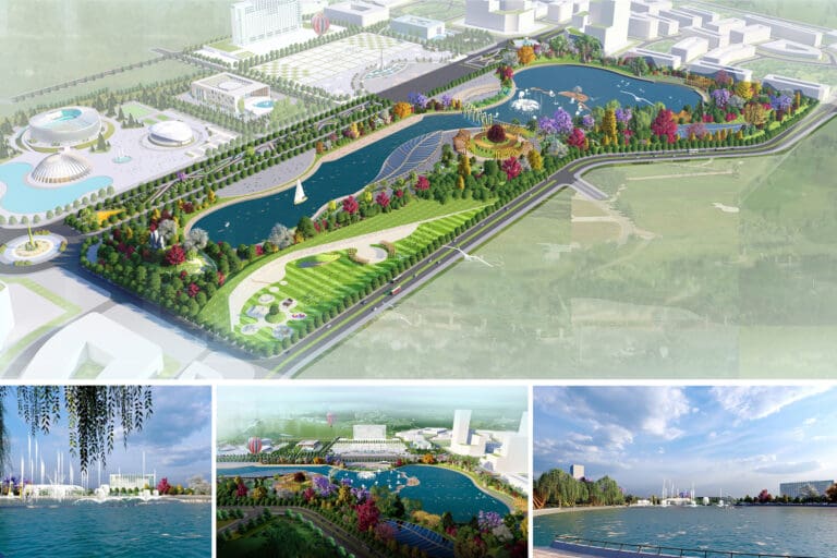 Quần thể công viên cây xanh – Thể dục thể thao thành phố PHổ Yên